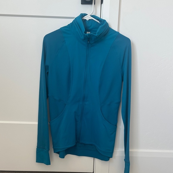 lululemon athletica Jackets & Blazers - Lululemon Athletica Teal Full-Zip Jacket